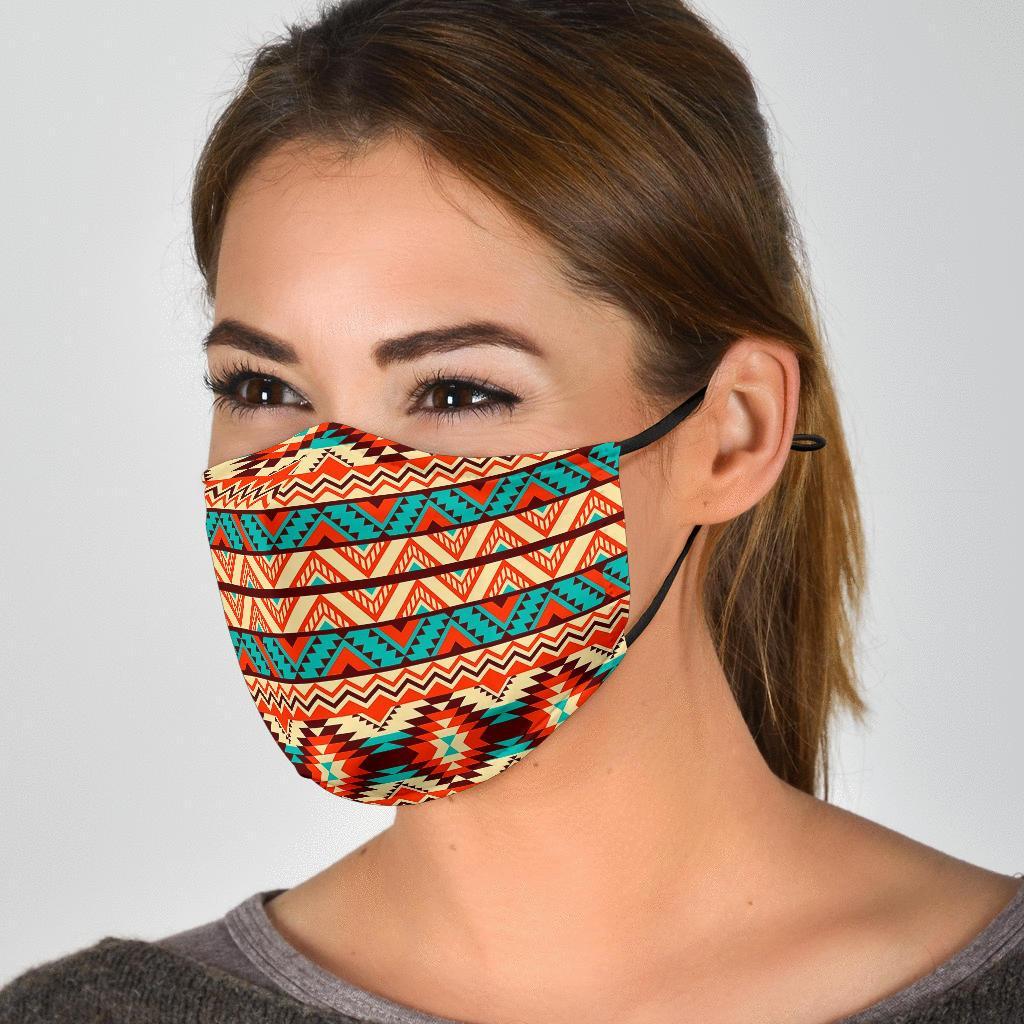 Native American Navajo Indians Aztec Pendleton Tribal Print Face Mask-grizzshop