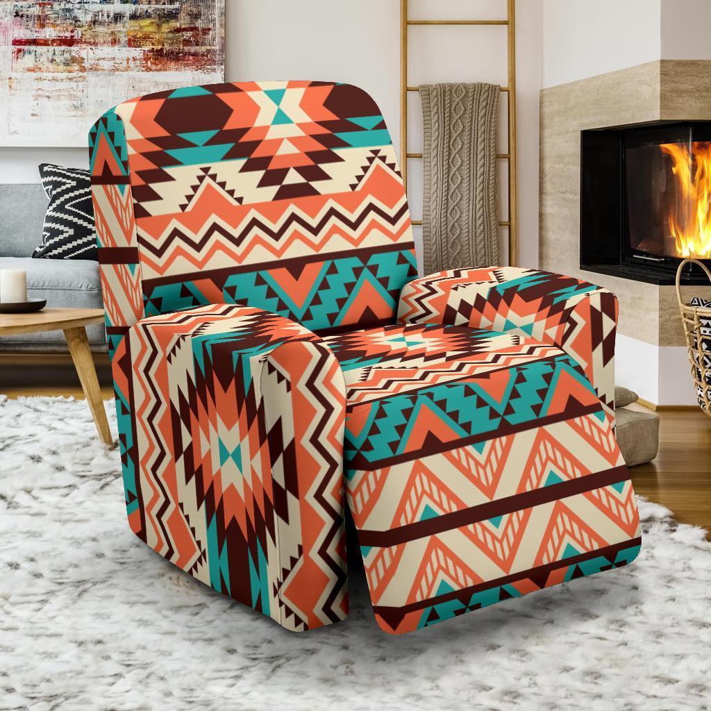 Native American Navajo Indians Aztec Pendleton Tribal Print Recliner Cover-grizzshop