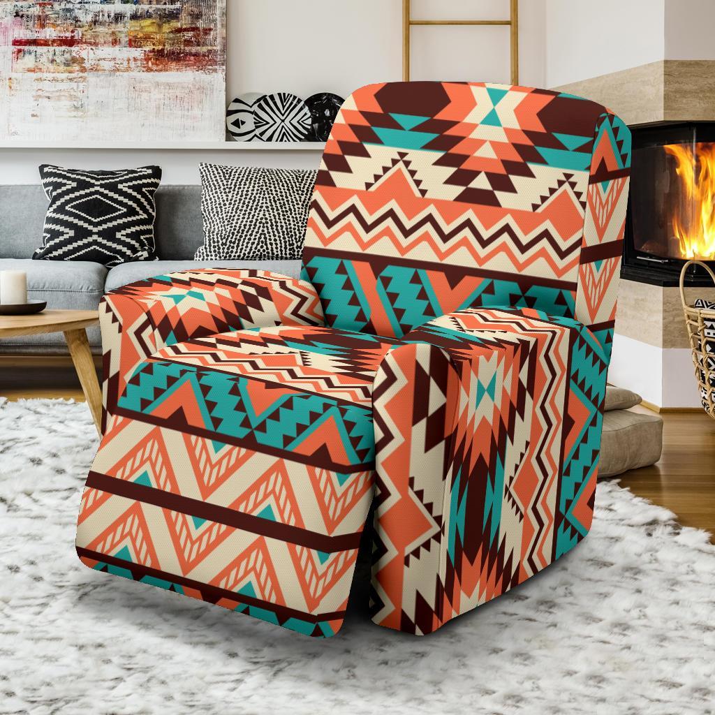 Native American Navajo Indians Aztec Pendleton Tribal Print Recliner Cover-grizzshop