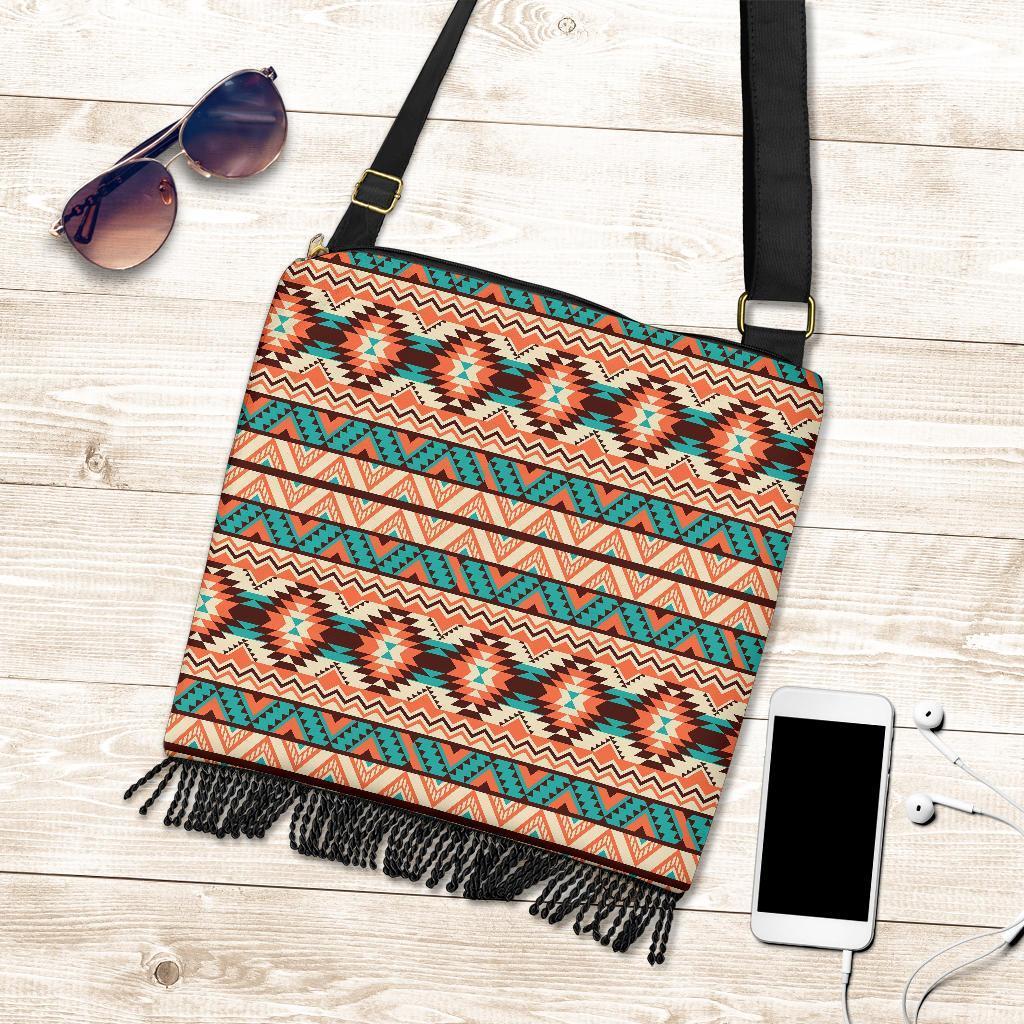 Native American Navajo Indians Aztec Tribal Print Crossbody Bags-grizzshop