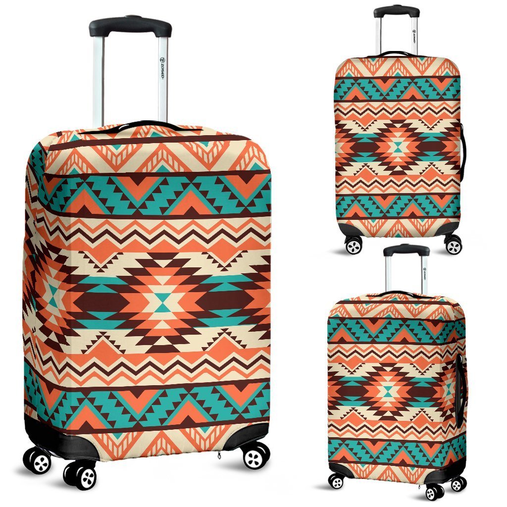 Native American Navajo Indians Aztec Tribal Print Elastic Luggage Cover-grizzshop