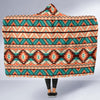 Native American Navajo Indians Aztec Tribal Print Hooded Blanket-grizzshop