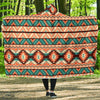 Native American Navajo Indians Aztec Tribal Print Hooded Blanket-grizzshop