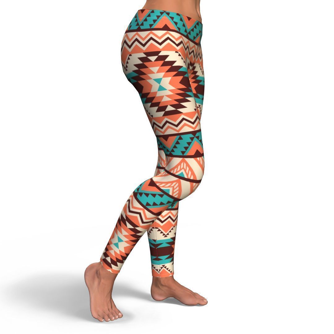 Native American Navajo Indians Aztec Tribal Print Pattern Women Leggings-grizzshop