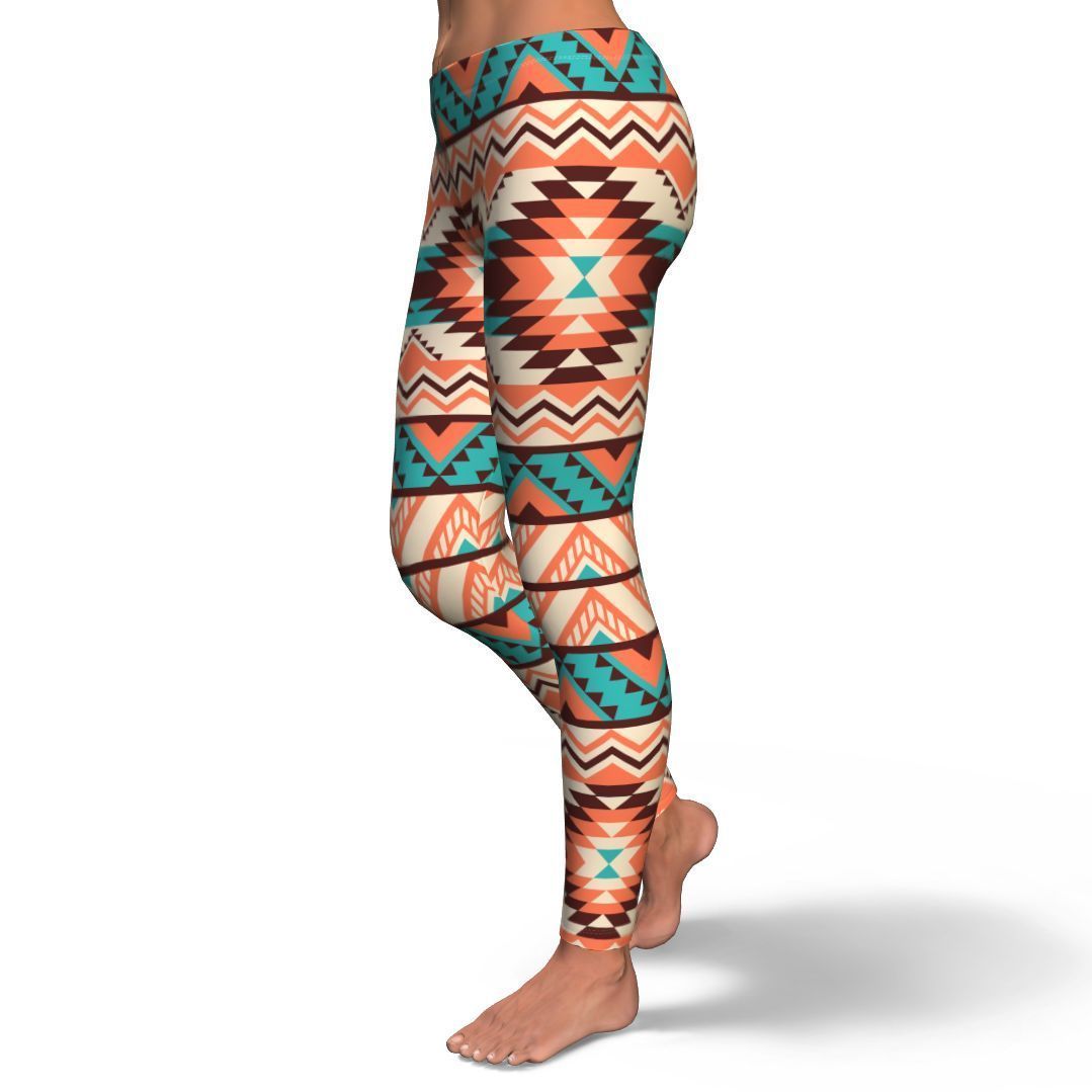 Native American Navajo Indians Aztec Tribal Print Pattern Women Leggings-grizzshop