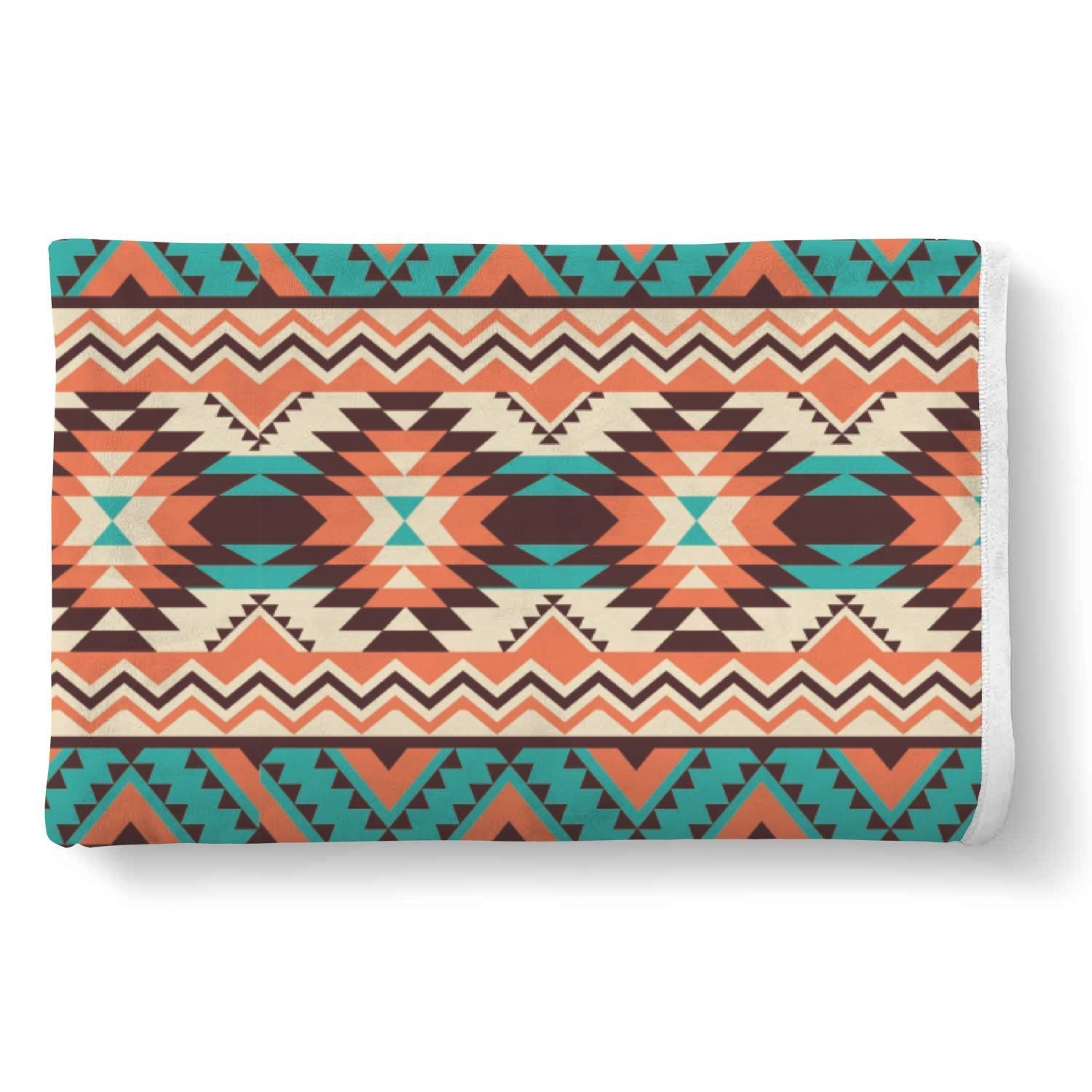 Native American Navajo Indians Aztec Tribal Print Throw Blanket-grizzshop