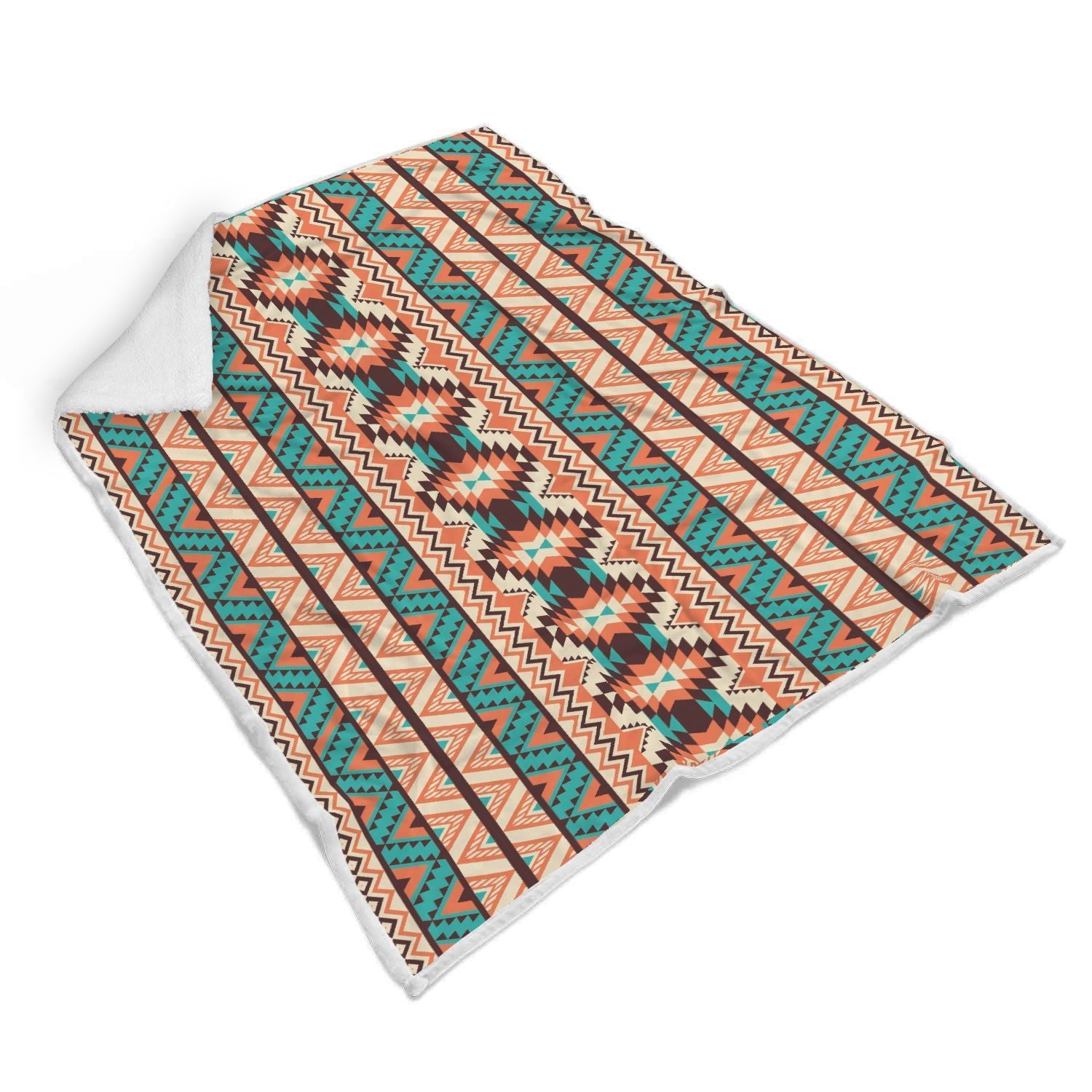 Native American Navajo Indians Aztec Tribal Print Throw Blanket-grizzshop