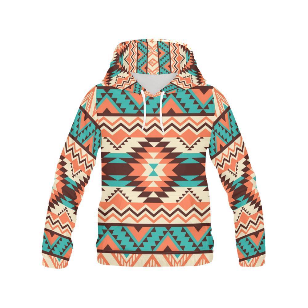 Native American Navajo Indians Aztec Tribal Print Women Pullover Hoodies -grizzshop