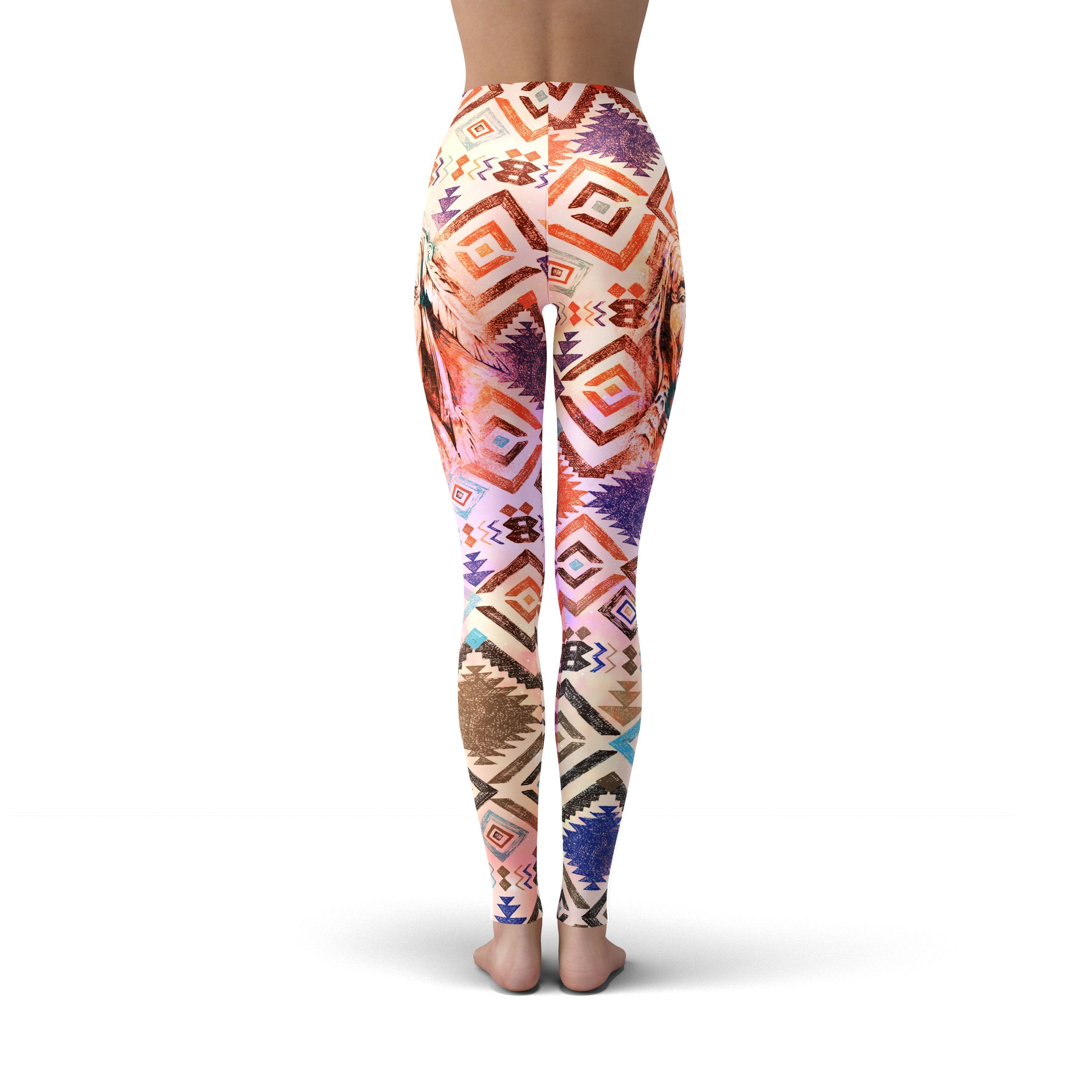 Native American Pattern Women's Leggings-grizzshop