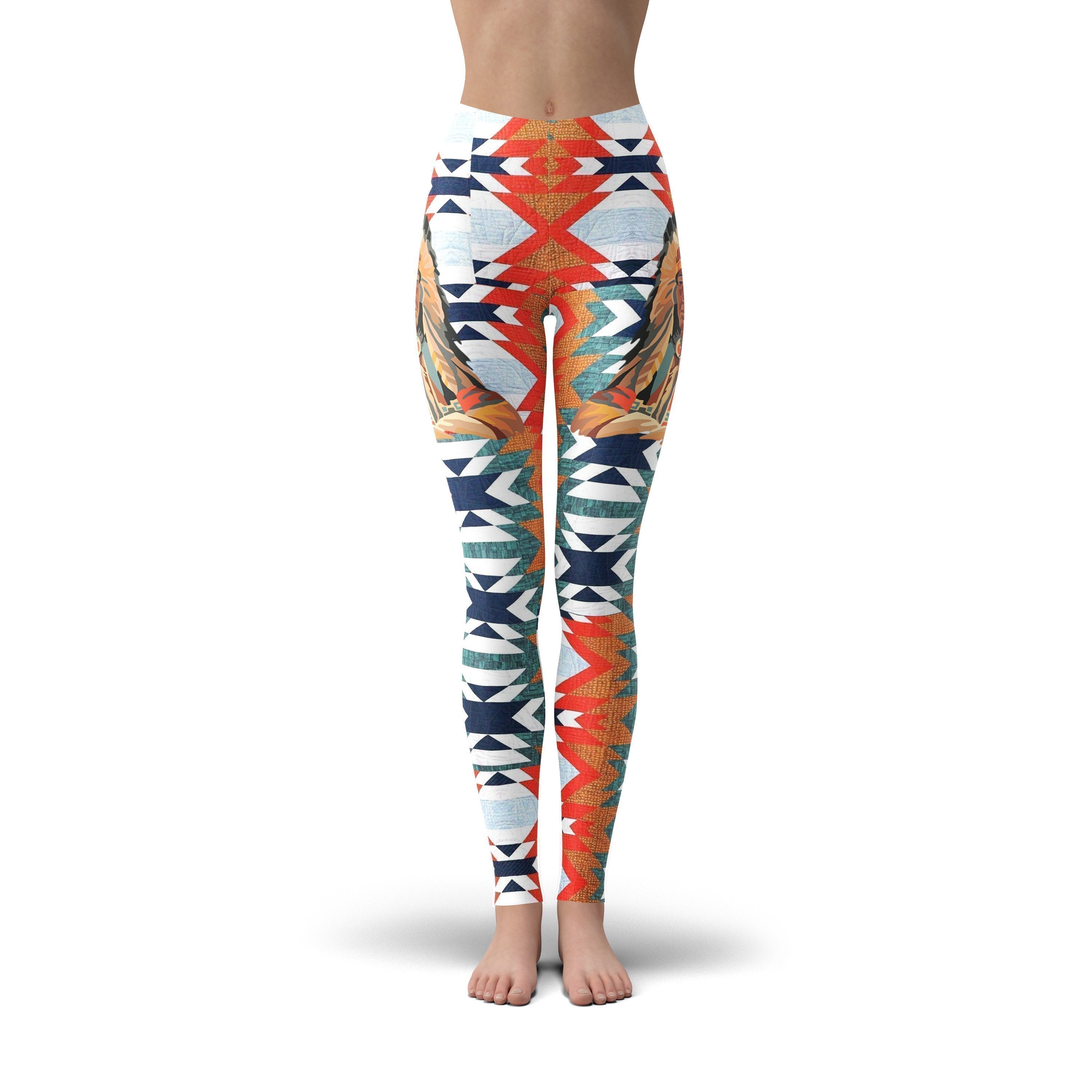 Native American Pattern Women's Leggings-grizzshop