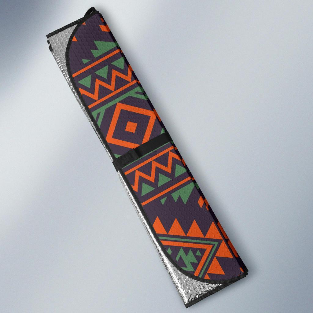 Native American Tribal Navajo Indians Aztec Print Car Sun Shade-grizzshop