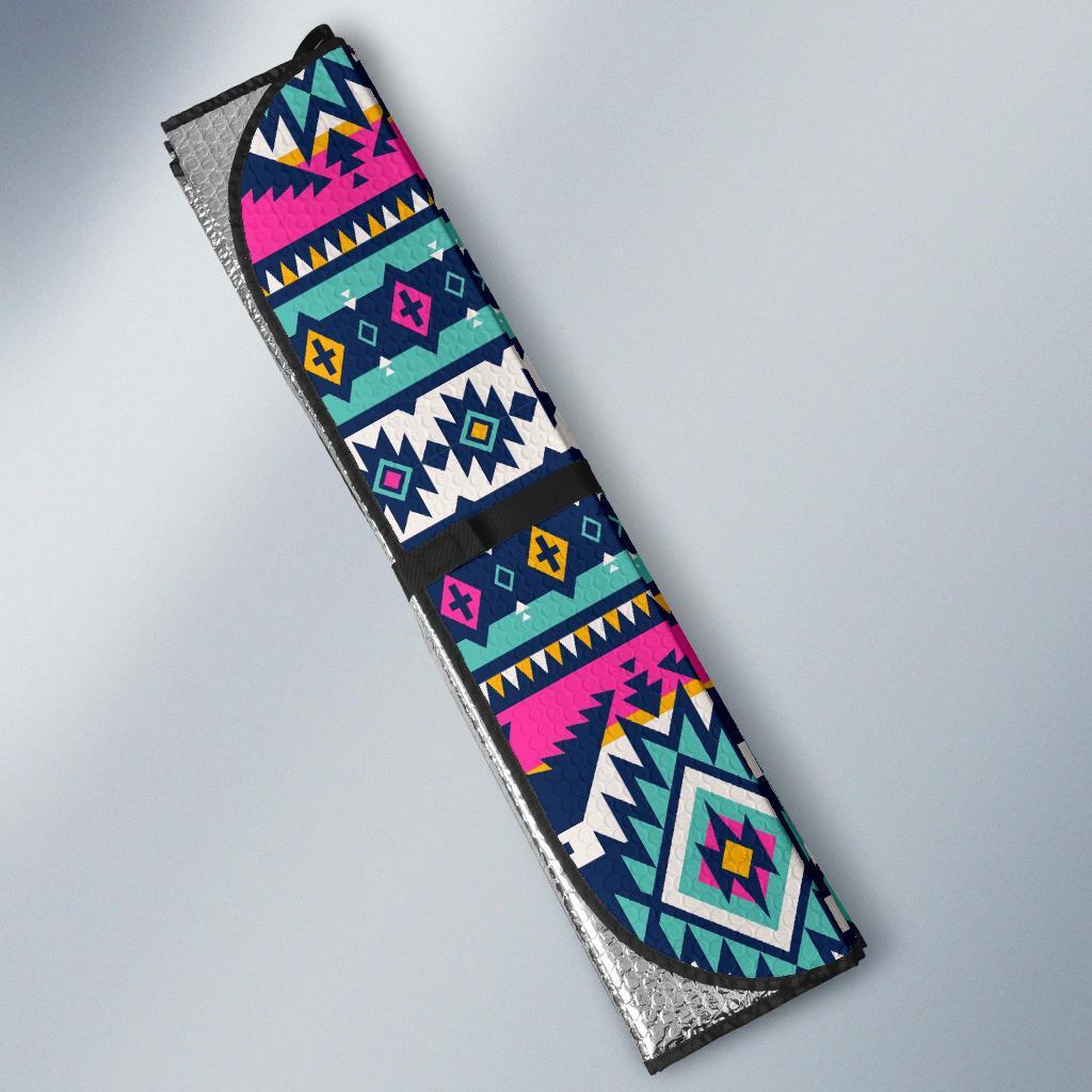 Native American Tribal Navajo Indians Aztec Print Car Sun Shade-grizzshop