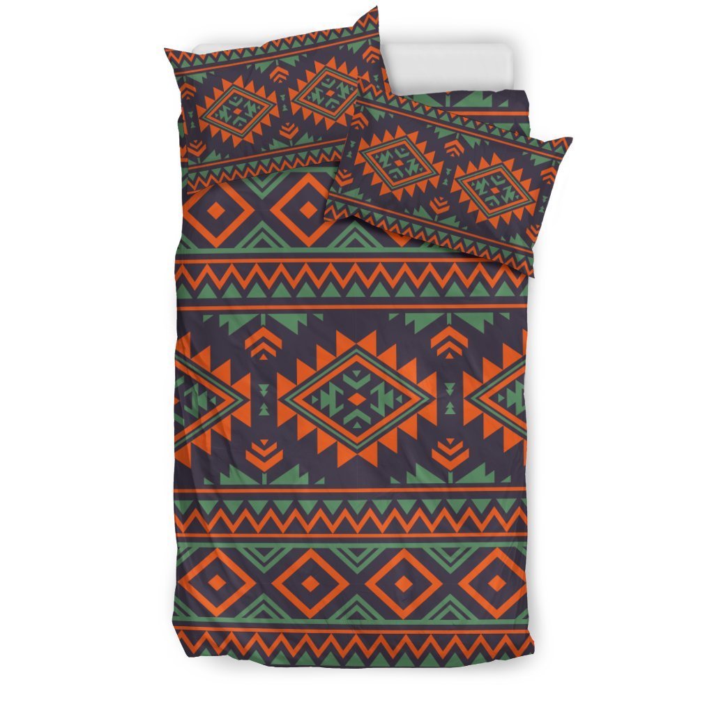 Native American Tribal Navajo Indians Aztec Print Duvet Cover Bedding Set-grizzshop