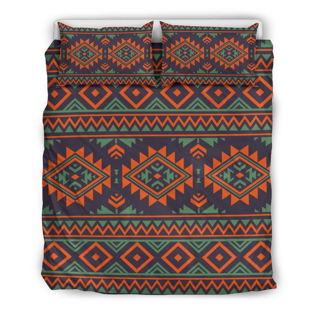 Native American Tribal Navajo Indians Aztec Print Duvet Cover Bedding Set-grizzshop