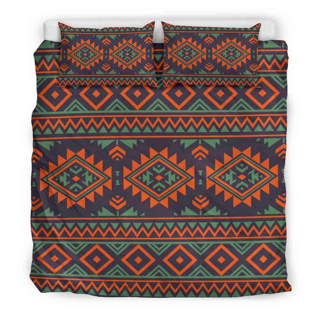 Native American Tribal Navajo Indians Aztec Print Duvet Cover Bedding Set-grizzshop
