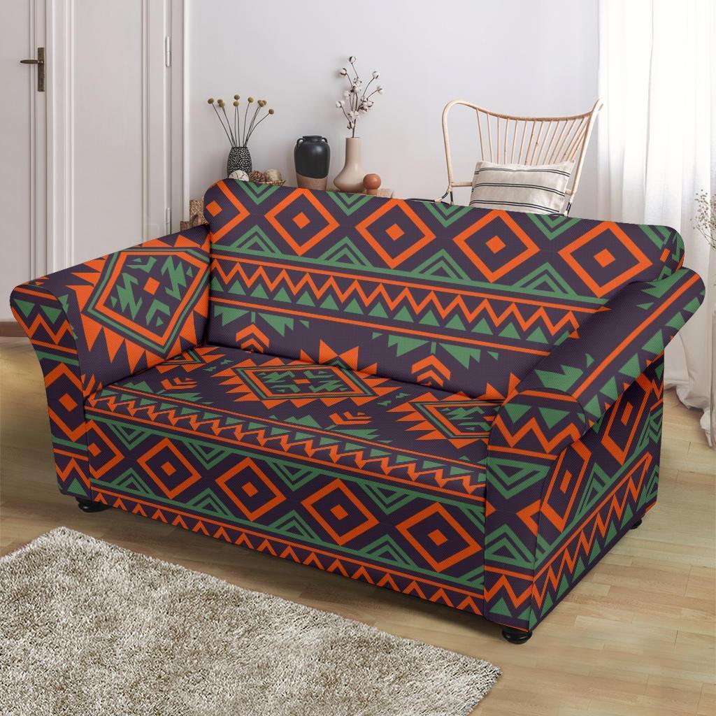 Native American Tribal Navajo Indians Aztec Print Loveseat Cover-grizzshop