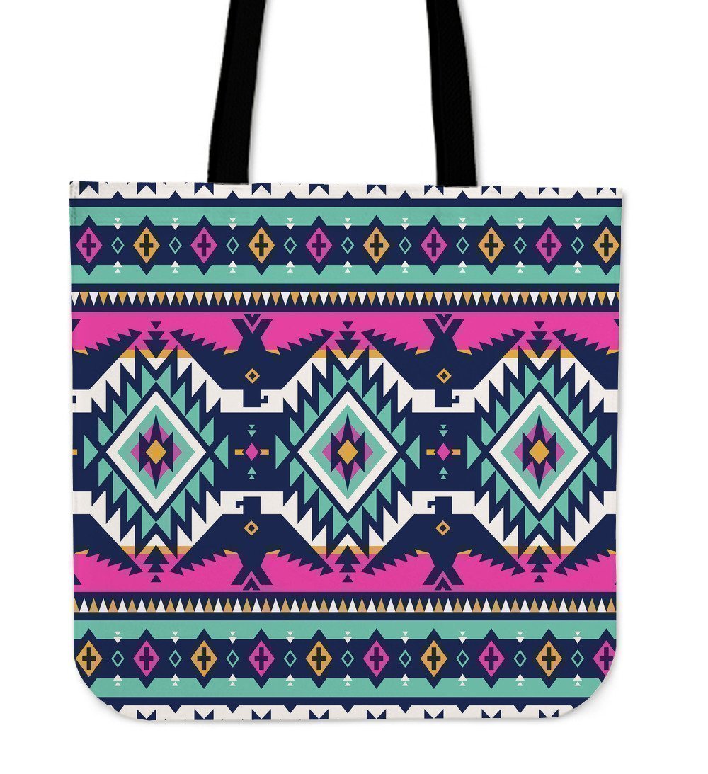 Native American Tribal Navajo Indians Aztec Print Tote Bag-grizzshop