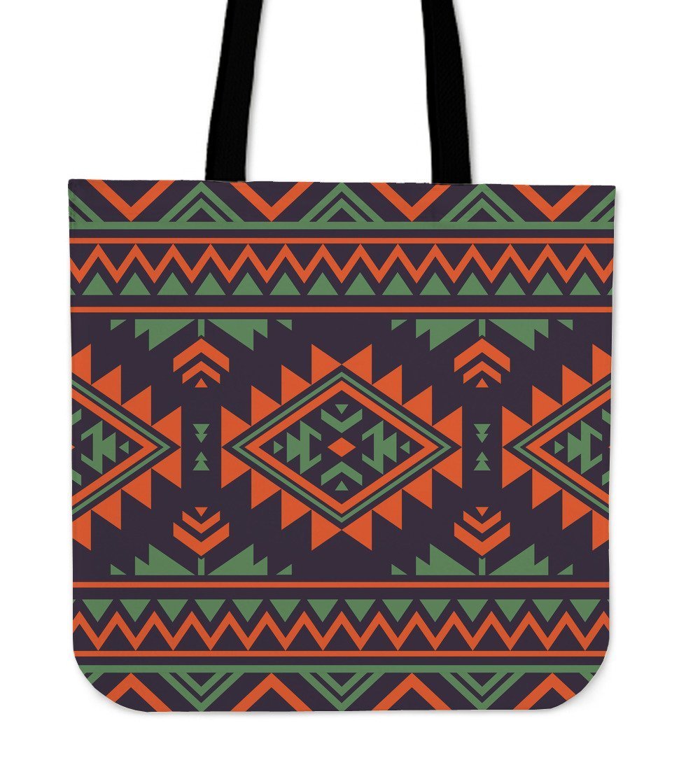 Native American Tribal Navajo Indians Aztec Print Tote Bag-grizzshop