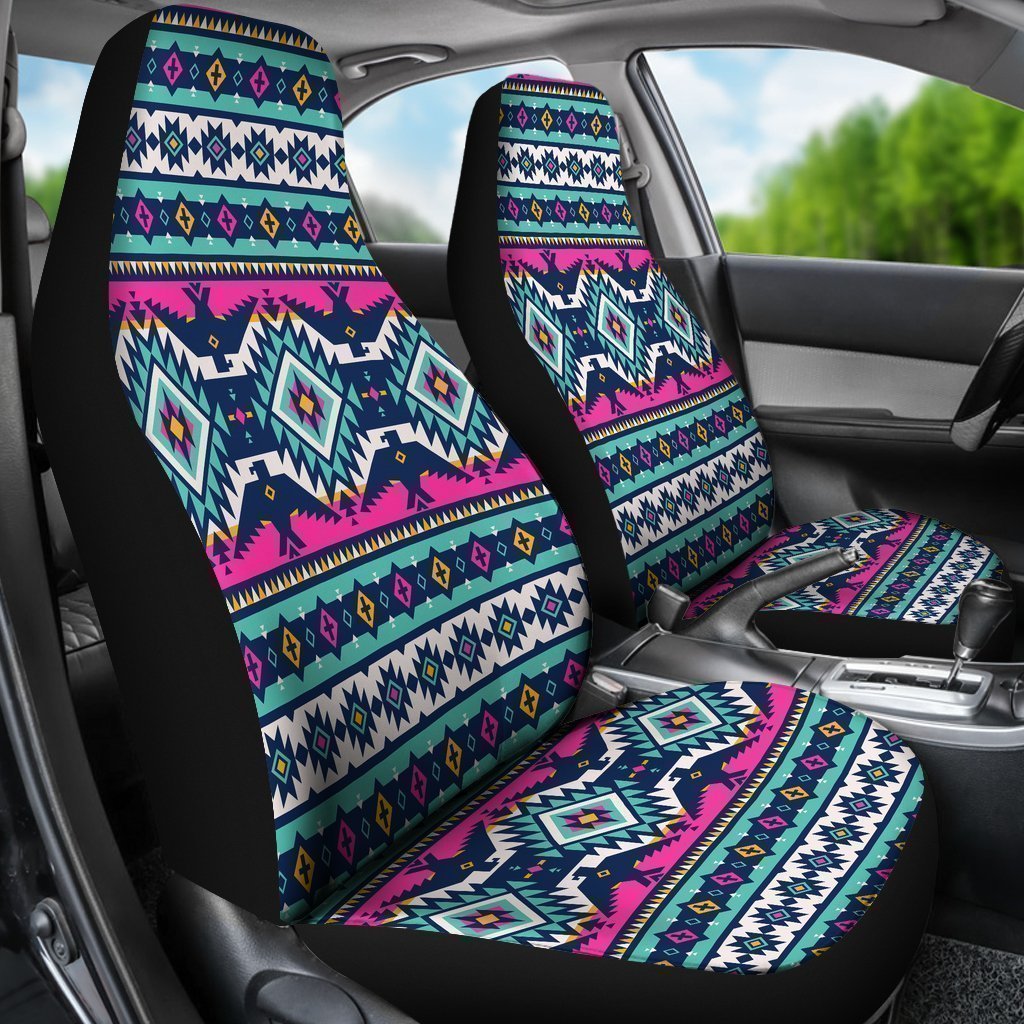 Native American Tribal Navajo Indians Aztec Print Universal Fit Car Seat Cover-grizzshop