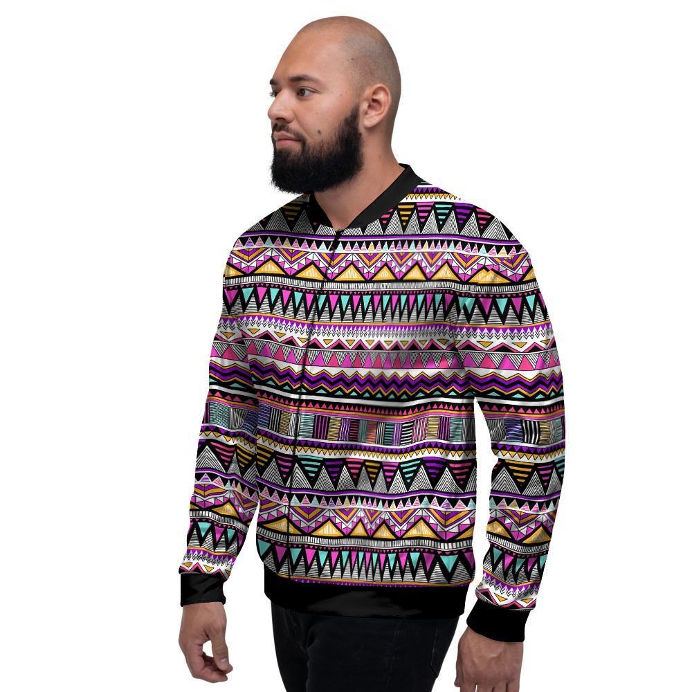 Native Aztec Men's Bomber Jacket-grizzshop