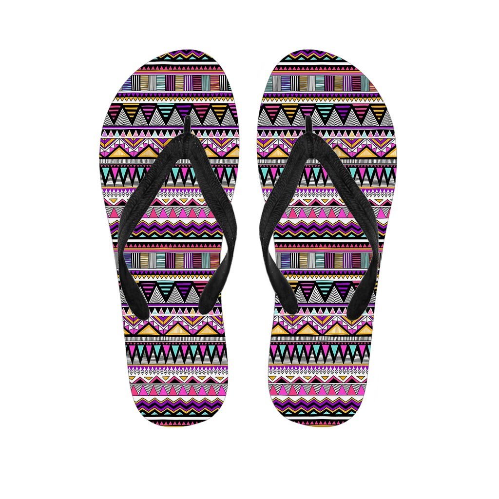 Native Aztec Men's Flip Flops-grizzshop