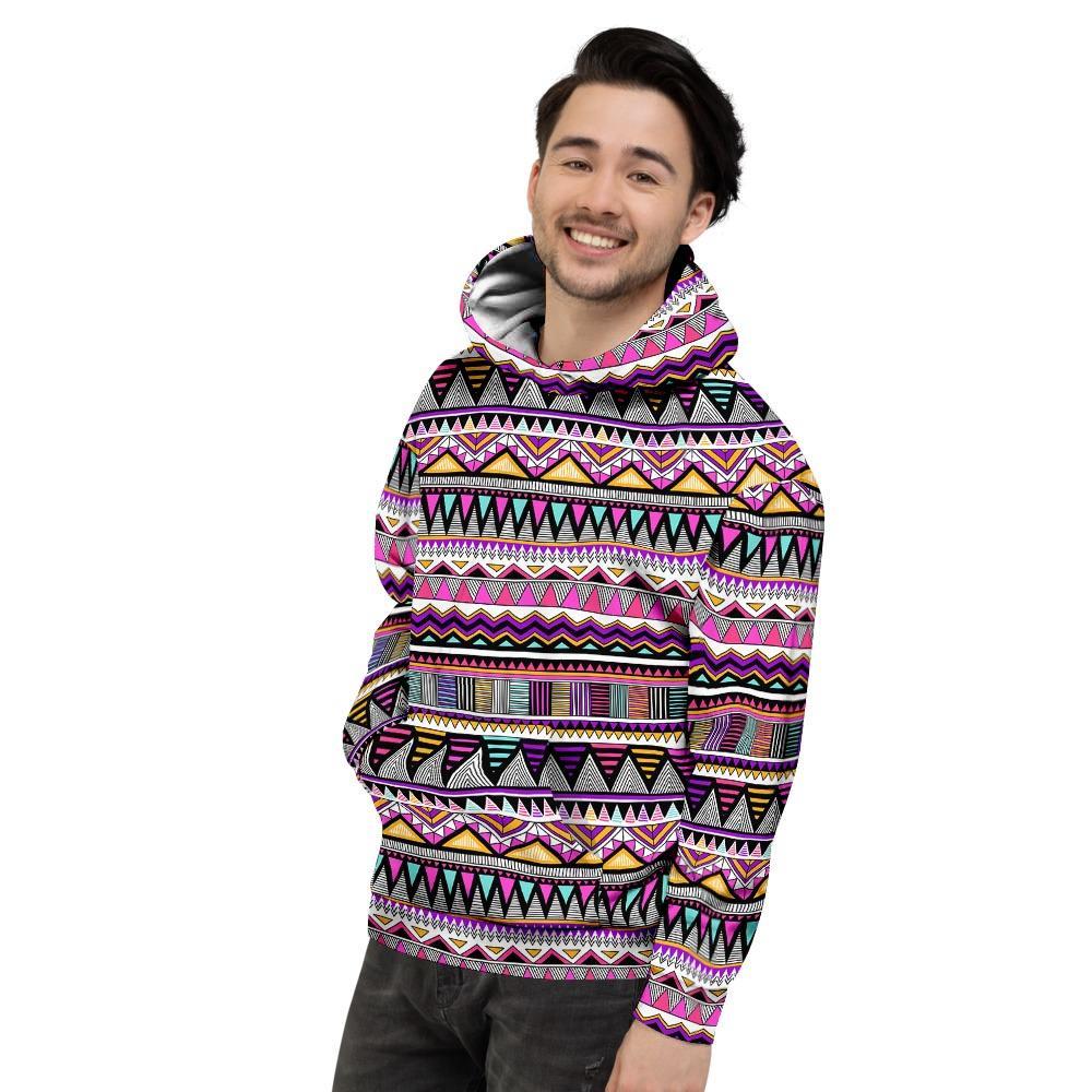 Native Aztec Men's Hoodie-grizzshop