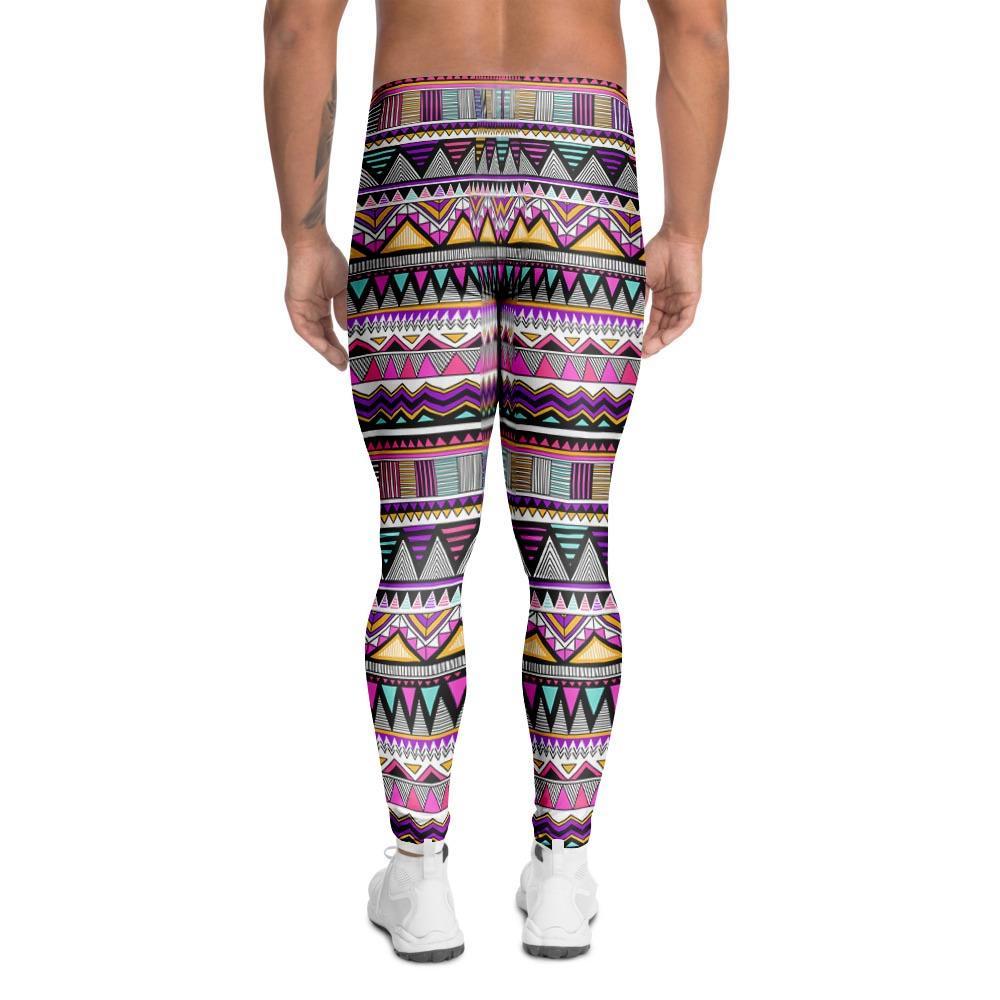 Native Aztec Men's Leggings-grizzshop