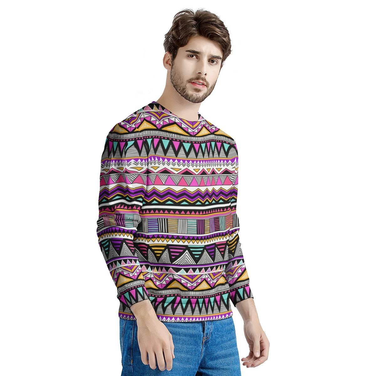 Native Aztec Men's Sweatshirt-grizzshop