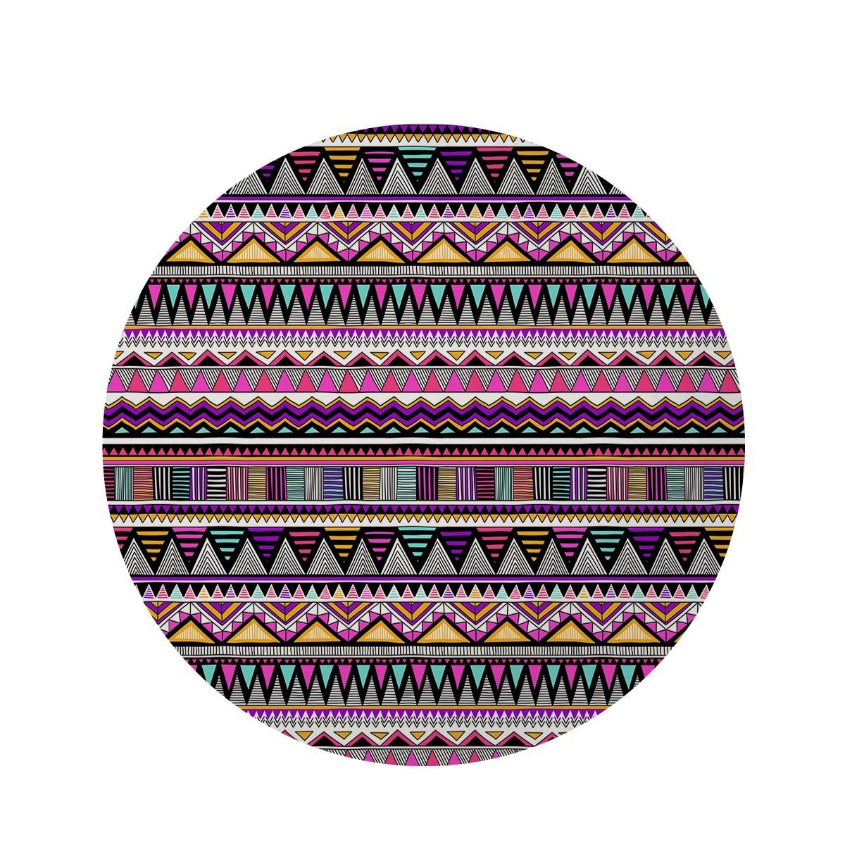 Native Aztec Round Rug-grizzshop