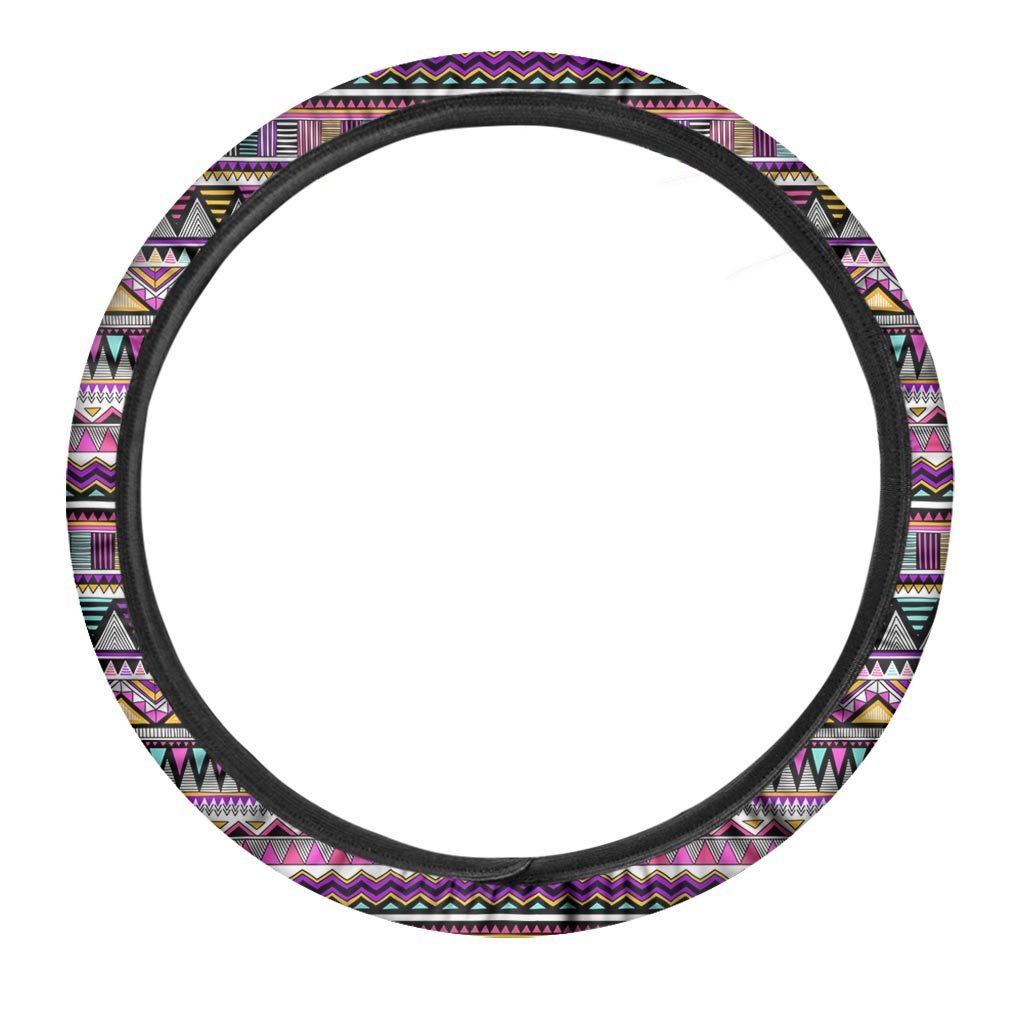 Native Aztec Steering Wheel Cover-grizzshop