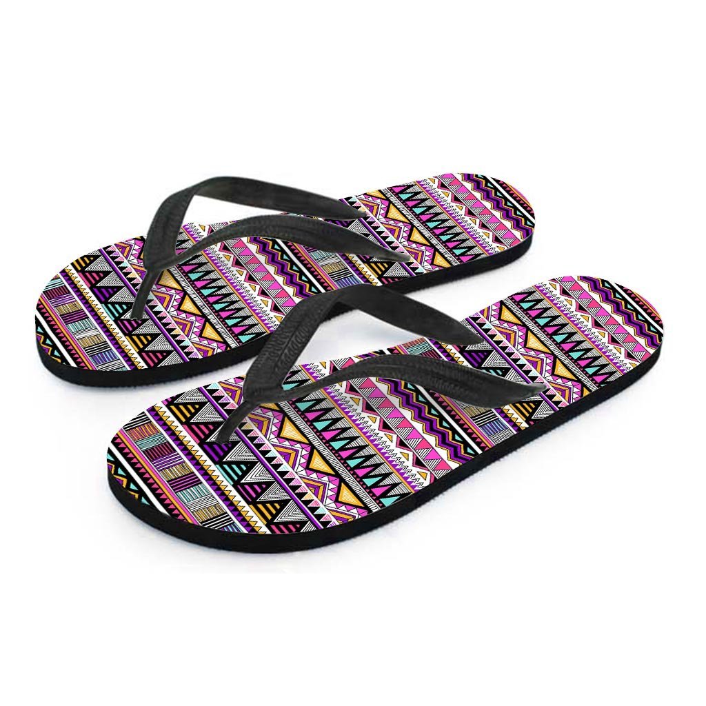 Native Aztec Women's Flip Flops-grizzshop