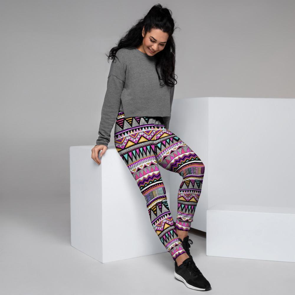 Native Aztec Women's Joggers-grizzshop