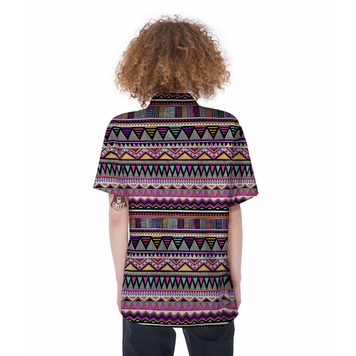 Native Aztec Women's Short Sleeve Shirts-grizzshop