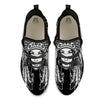 Native Indian Girl Tribal Print Black Athletic Shoes-grizzshop