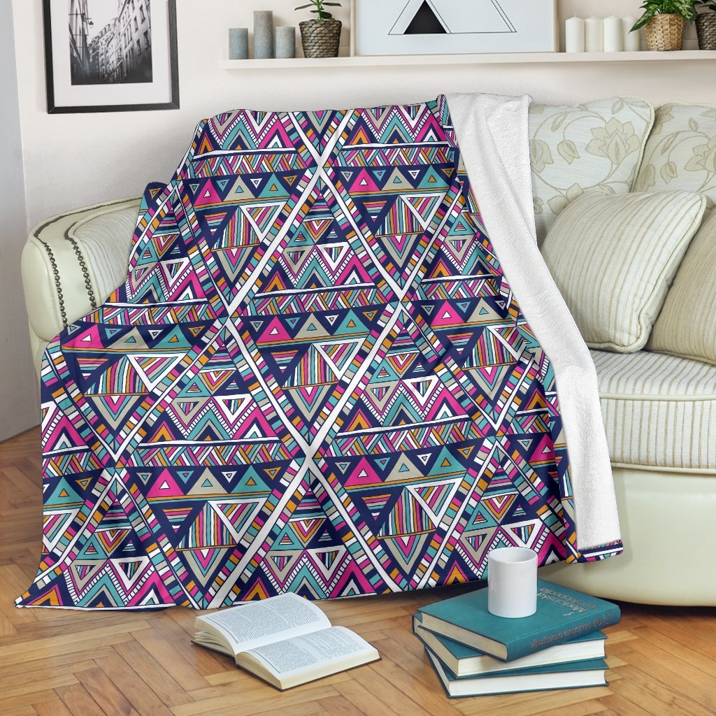 Native Navajo American Indians Aztec Tribal Print Blanket-grizzshop