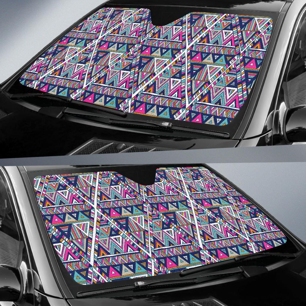 Native Navajo American Indians Aztec Tribal Print Car Sun Shade-grizzshop