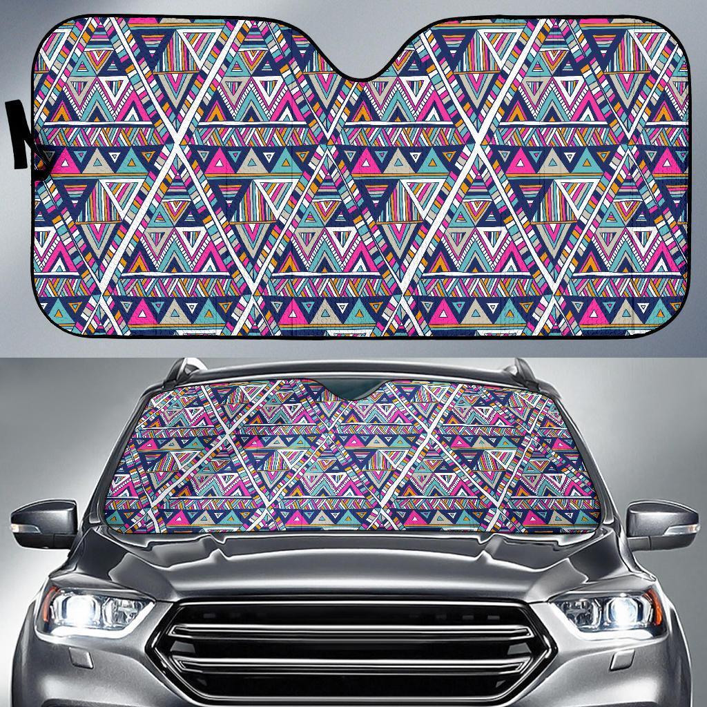 Native Navajo American Indians Aztec Tribal Print Car Sun Shade-grizzshop