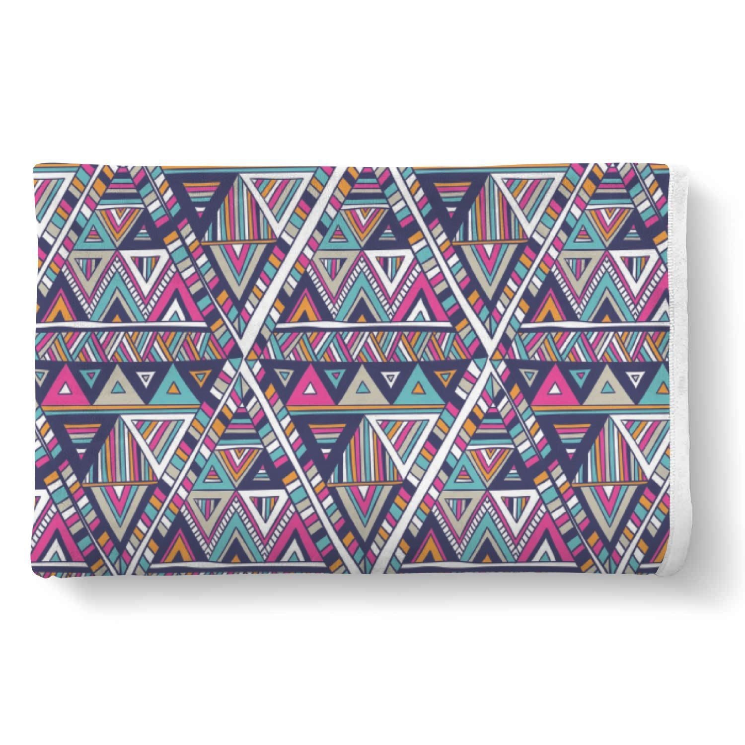 Native Navajo American Indians Aztec Tribal Print Throw Blanket-grizzshop