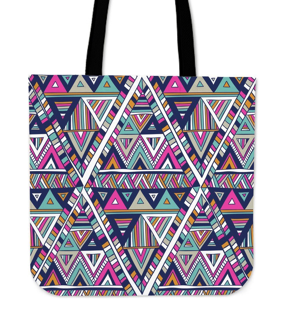 Native Navajo American Indians Aztec Tribal Print Tote Bag-grizzshop