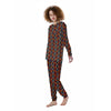 Native Tribal White And Red Print Women's Pajamas-grizzshop