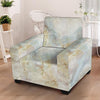 Natural Brown Marble Armchair Cover-grizzshop