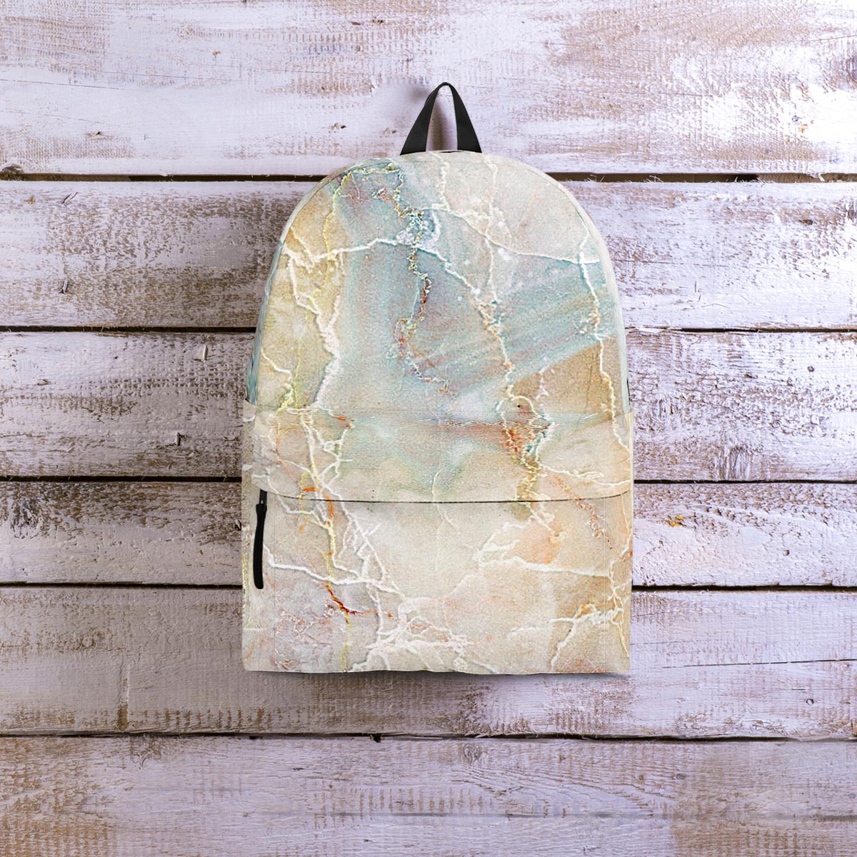 Natural Brown Marble Backpack-grizzshop