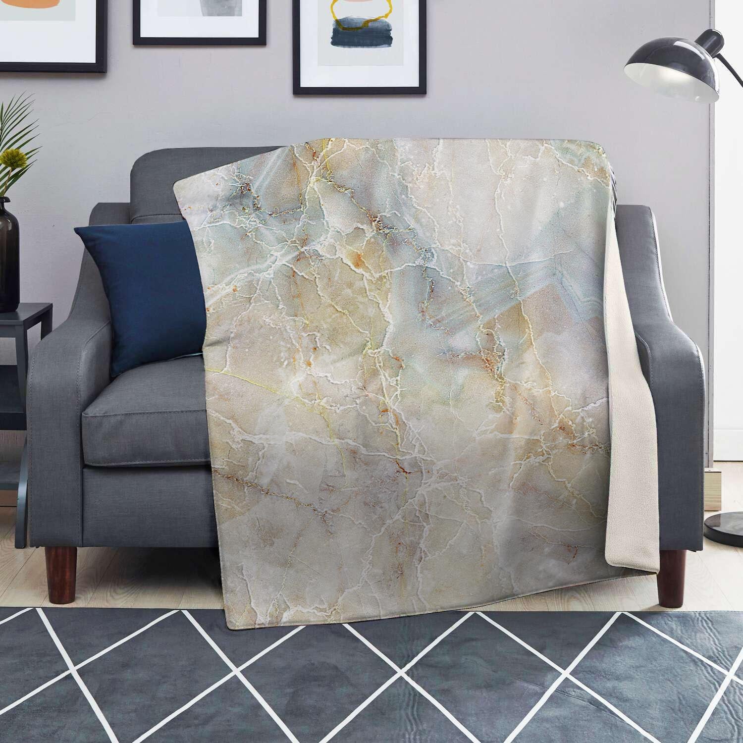 Natural Brown Marble Blanket-grizzshop