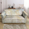 Natural Brown Marble Loveseat Cover-grizzshop