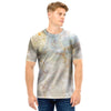 Natural Brown Marble Men T Shirt-grizzshop