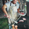 Natural Brown Marble Men's Apron-grizzshop