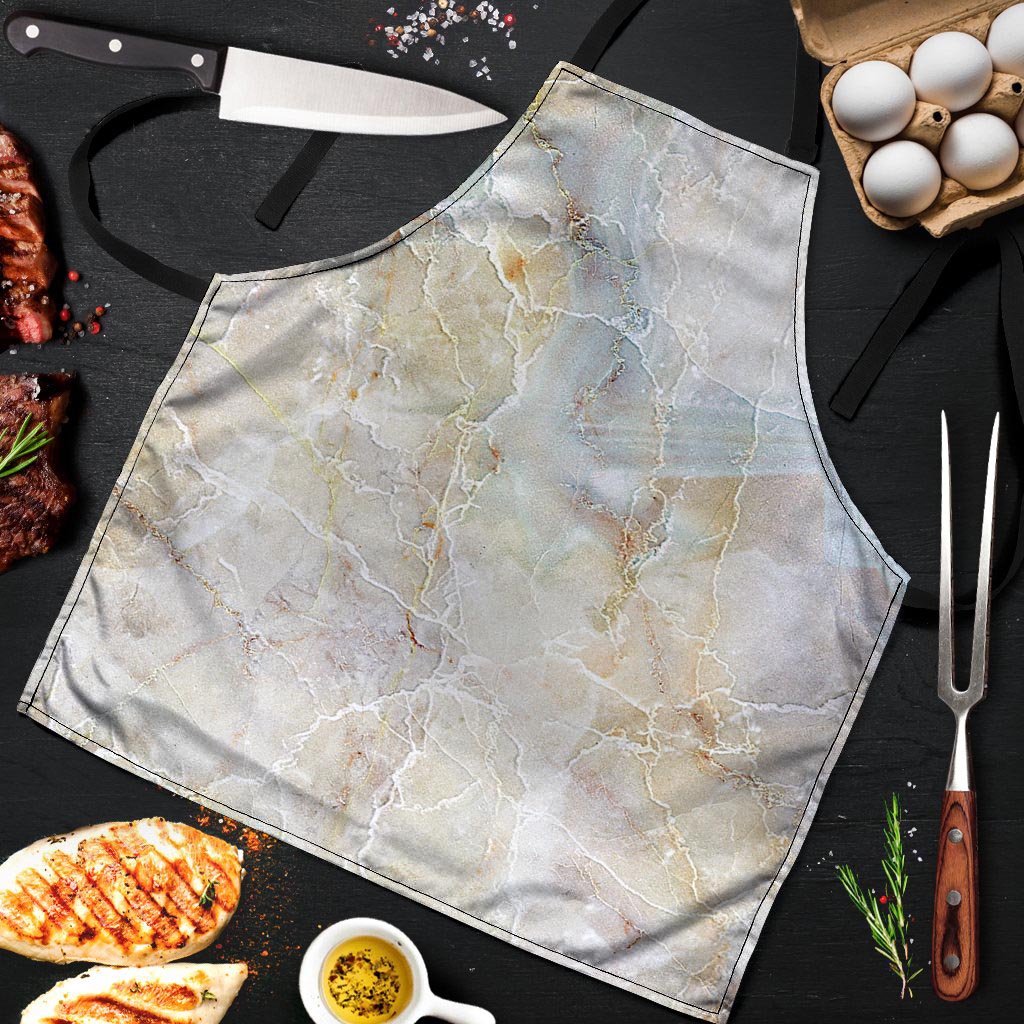 Natural Brown Marble Men's Apron-grizzshop