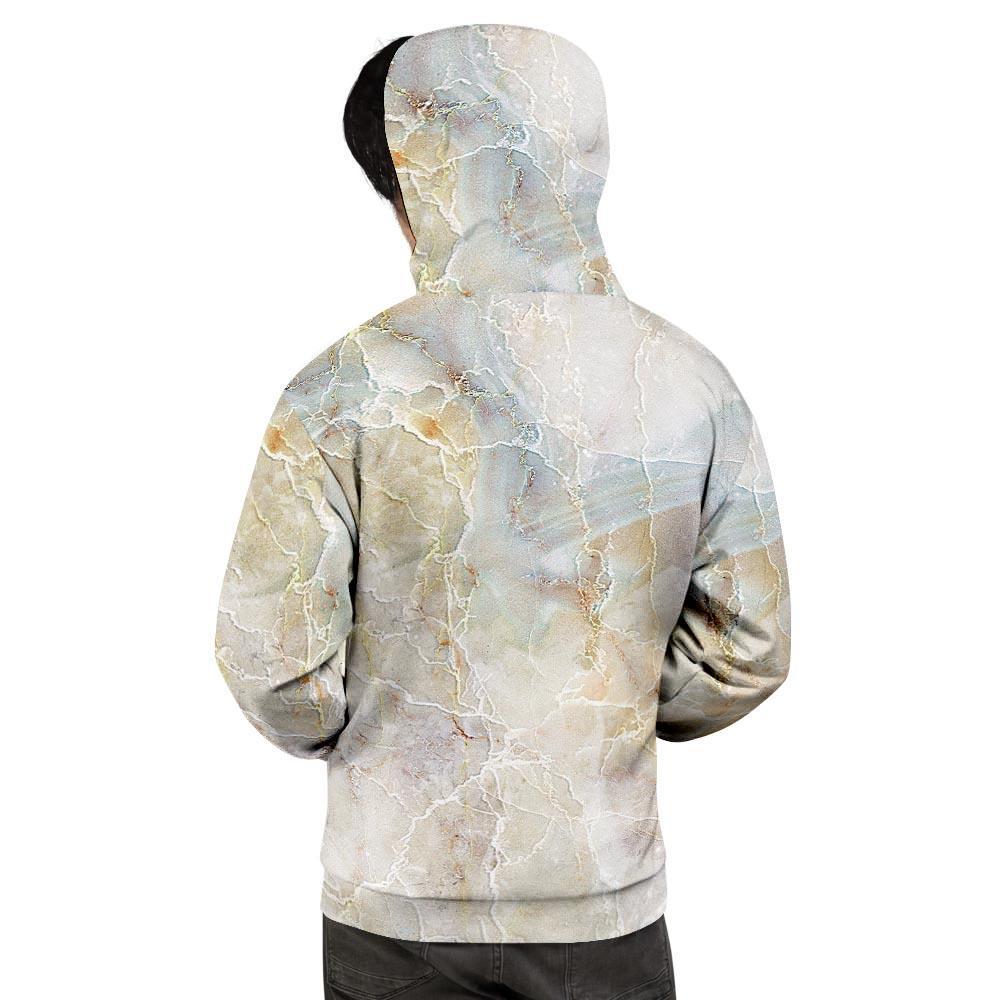 Natural Brown Marble Men's Hoodie-grizzshop