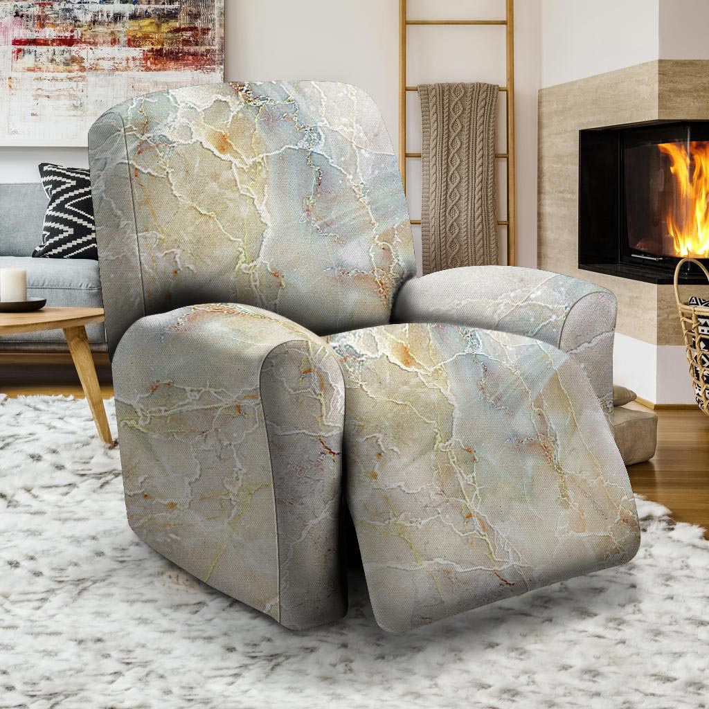 Natural Brown Marble Recliner Cover-grizzshop