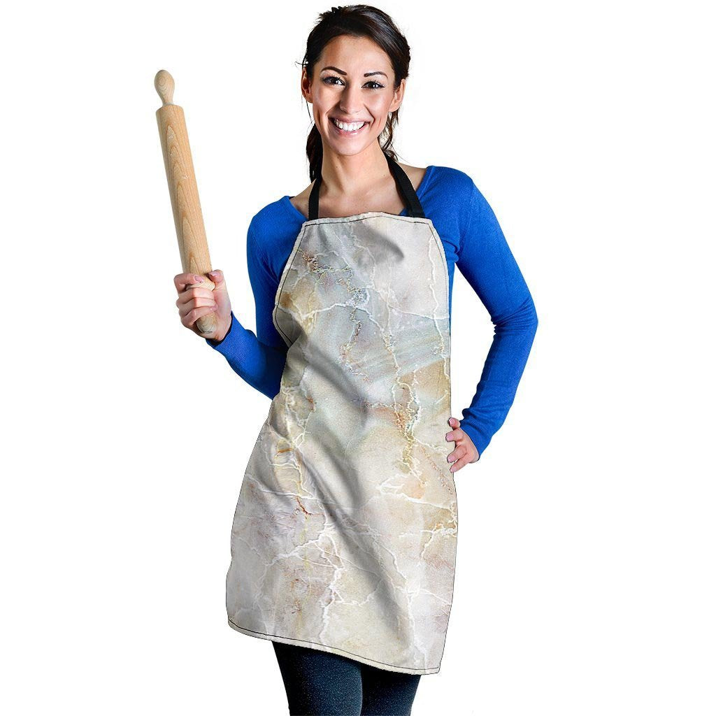 Natural Brown Marble Women's Apron-grizzshop